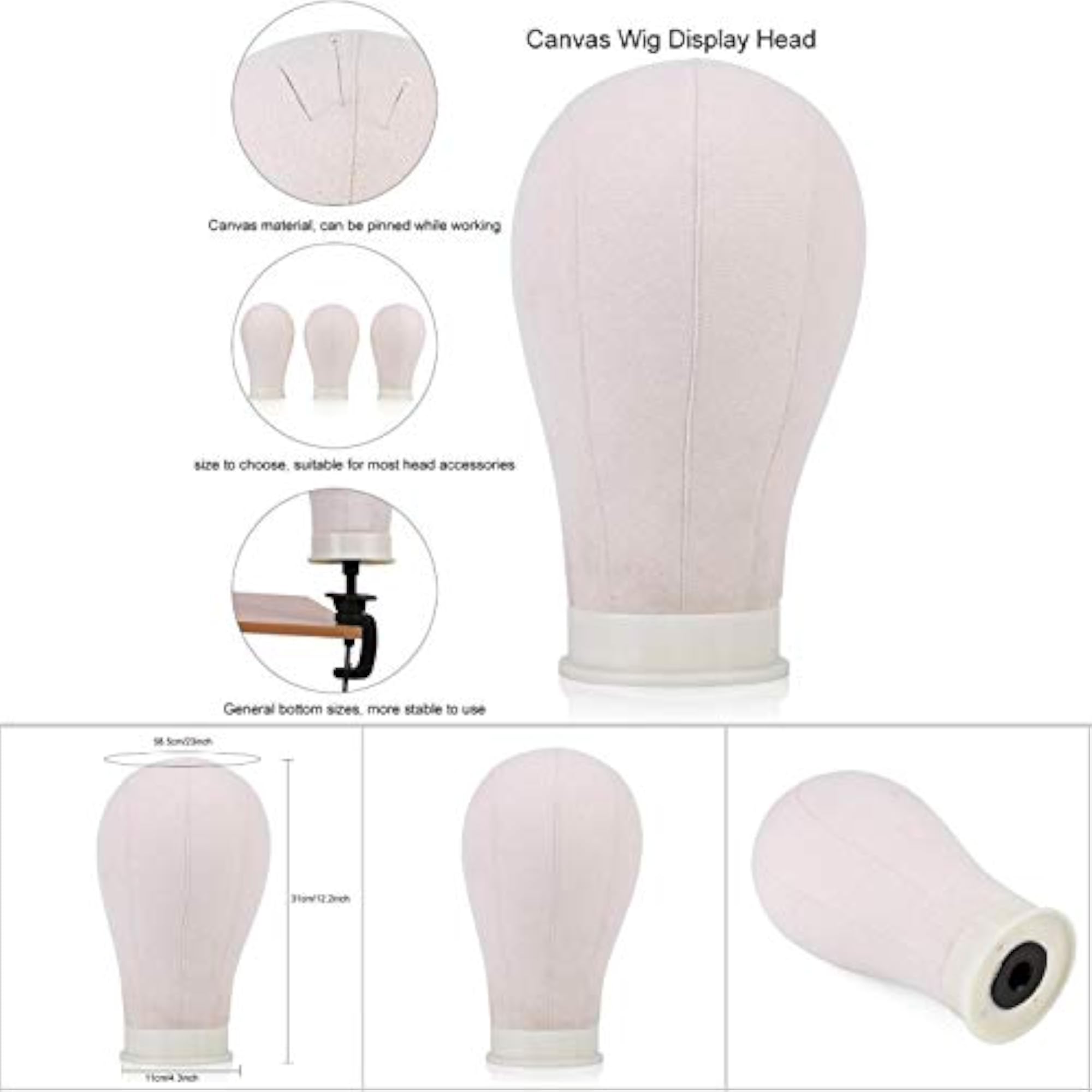 Manikin Model Wig Making Kit Display Model Head